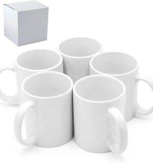 Sublimation Mugs, Cups 11oz Sublimation Ceramic Blank Coffee Mugs,White Cups, Sulimation Blanks, Blank White Mugs-36 pack bulk bundle (36pc White)