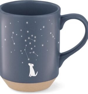 Stoneware Mug, 12 fl oz, Navy, 429017