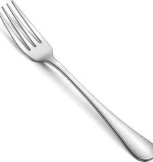Dinner Forks Set, Food-Grade 18/8 Stainless Steel Forks Silverware, Mirror Polished, Dishwasher Safe - Set of 12, 8 Inches