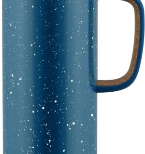 Vacuum Insulated Travel Mug with Leak-Proof Slider Lid and Comfy Carry Handle, Perfect for Coffee or Tea,  Free,  18oz